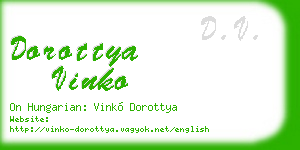 dorottya vinko business card