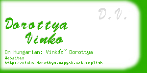 dorottya vinko business card